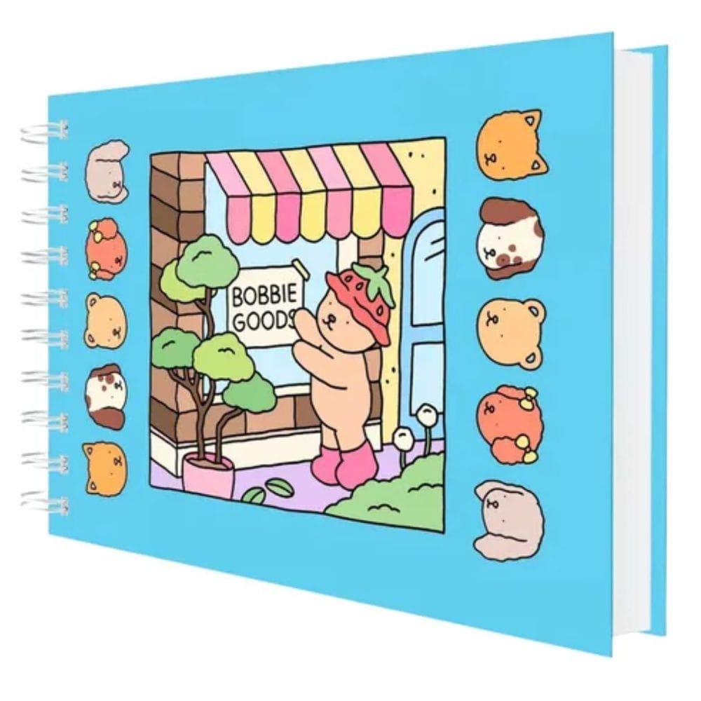 Livro De Colorir Bobbie Goods Capa Dura Com Ursinho Fofo