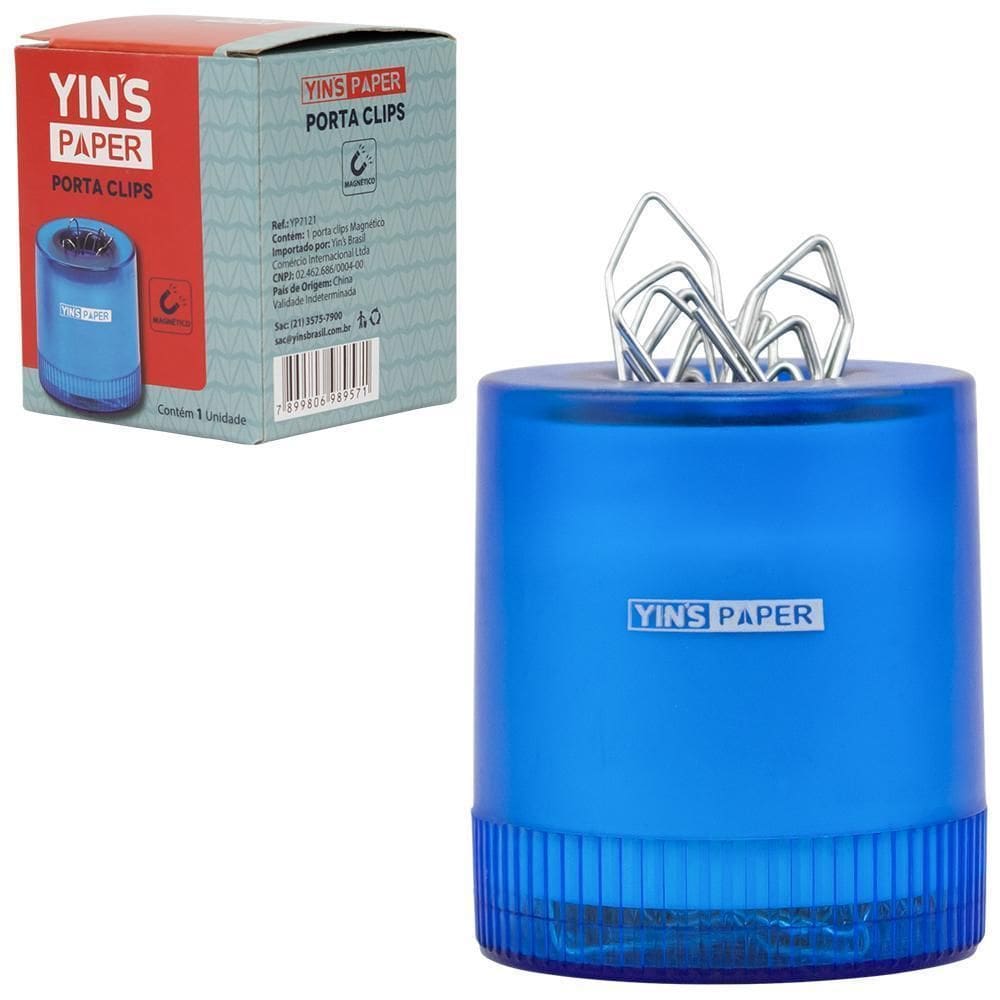 MP - Porta Clips Magnetico De Plastico Redond