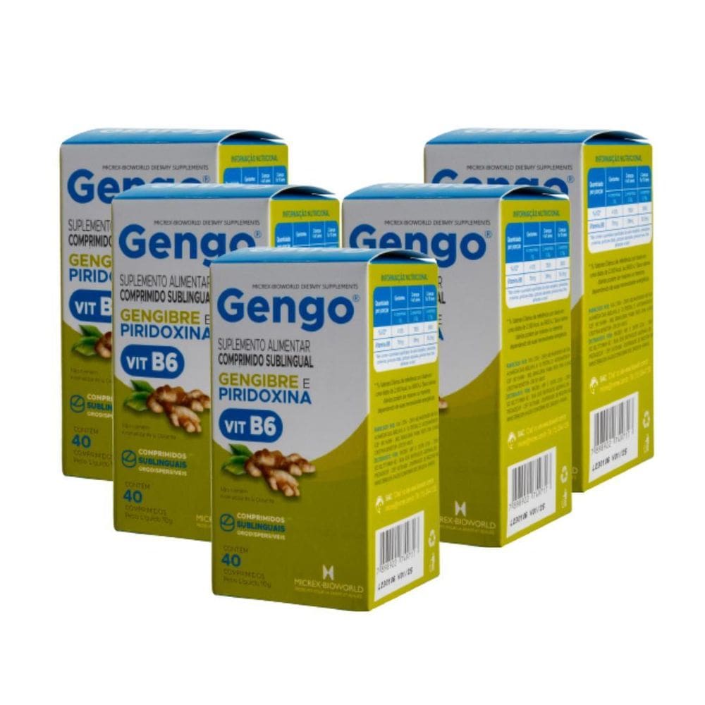 MP - Kit 5 Gengo 40 Comp  Sublinguais Orodisp