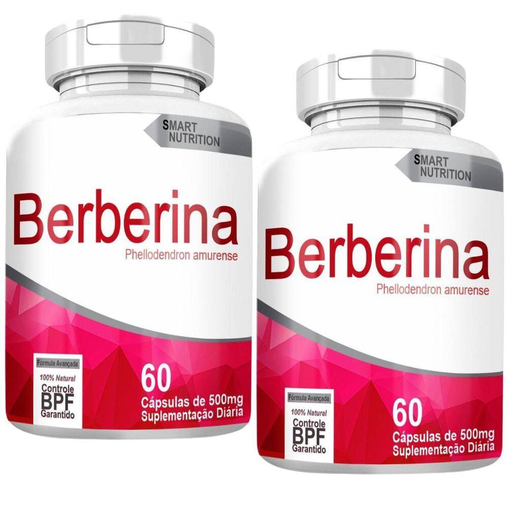 Berberina Kit Com 2 Potes Com Total De 120 Capsulas