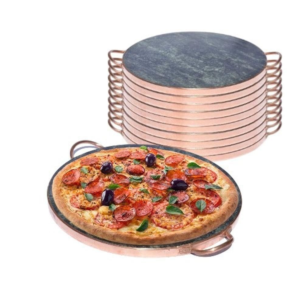 Pedra Sabão Refratária Para Pizza 32cm - 10 Unidades