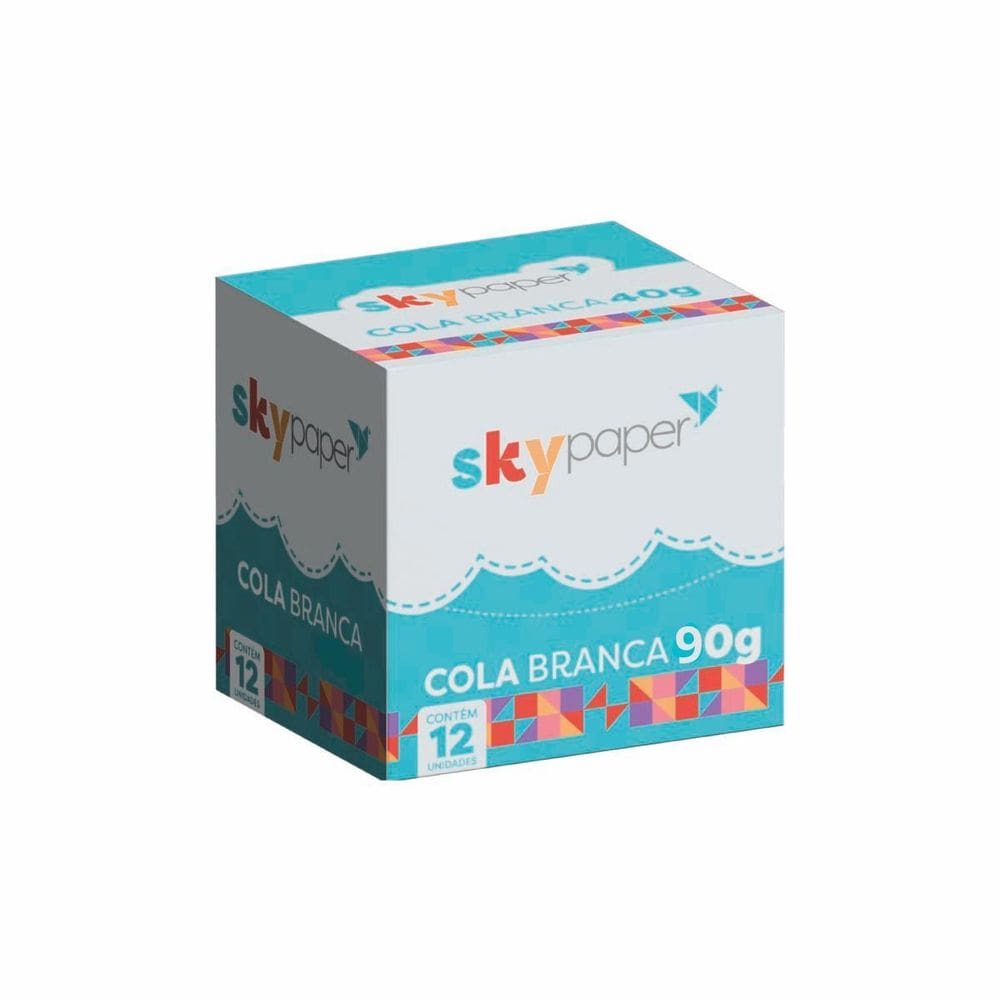 Cola Branca 90G Tradicional - Sky Paper