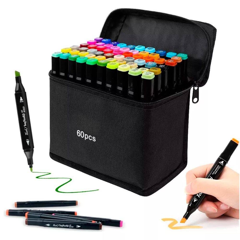 Kit Canetas Coloridas 60 Unidades Desenho