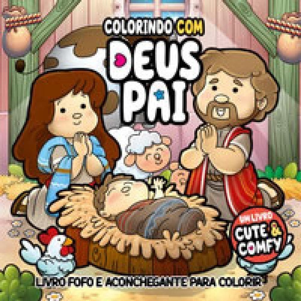 Colorindo Deus Pai Um Livro Cute & Comfy Livro Colorir