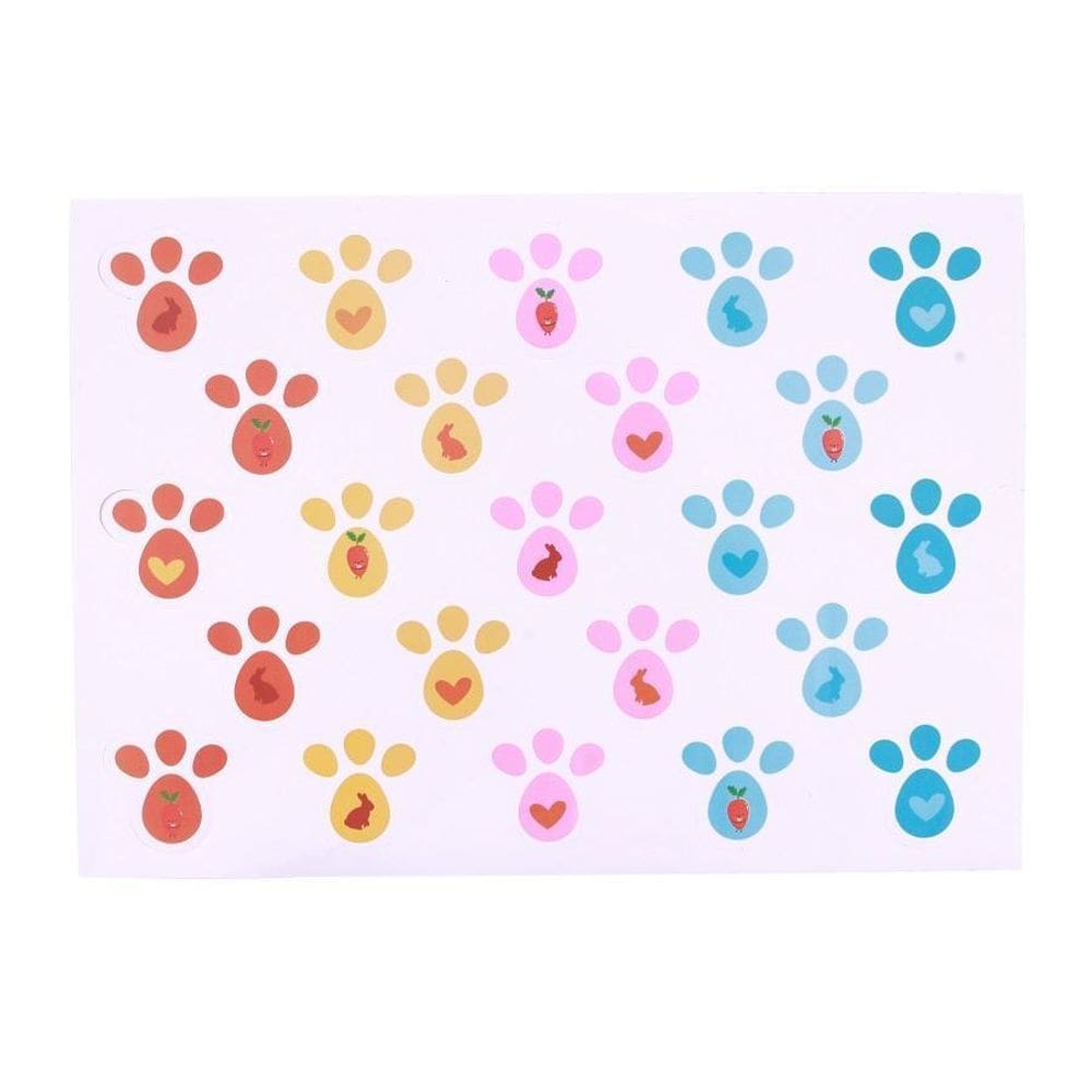 MP - Adesivo Pegada Coelho Color 3 Folhas 25