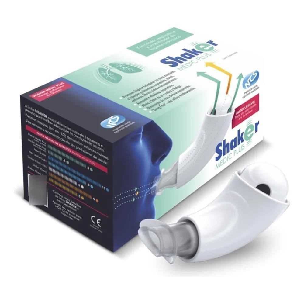 Shaker Medic Plus Exercitador Respiratório Fisioterapia -Ncs