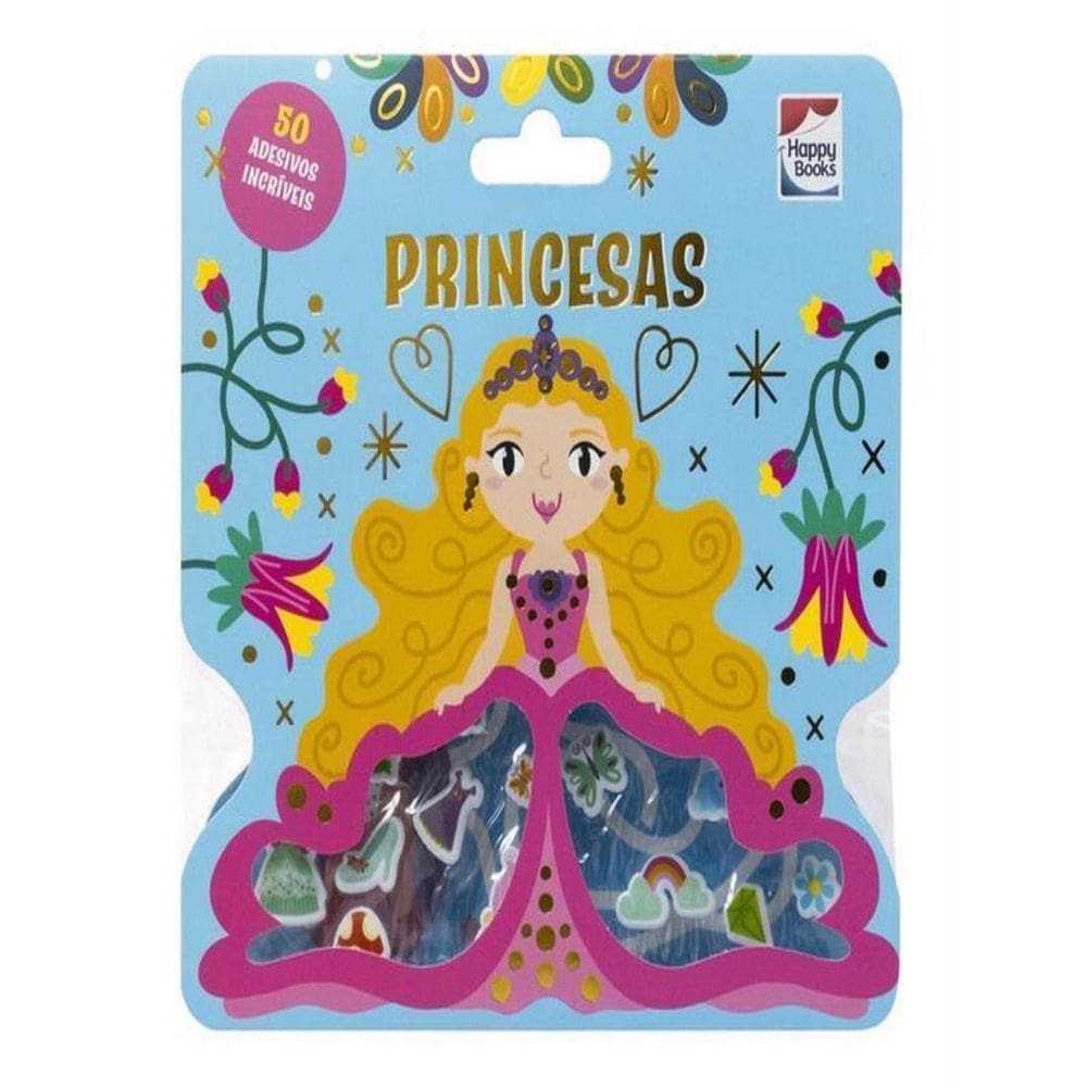 Livro Com Adesivos Fofinhos - Princesas
