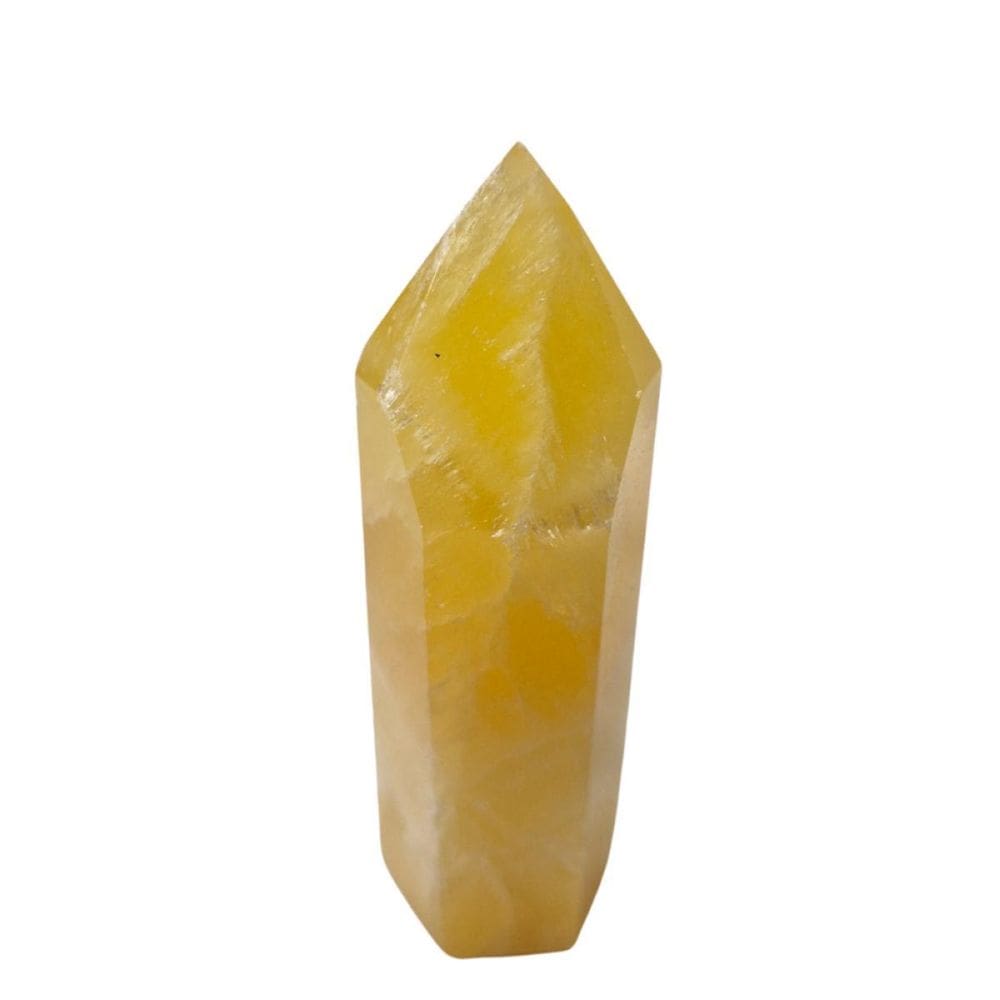Pedra Natural Ponta De Calcita Amarela Energia 100 A 200 G