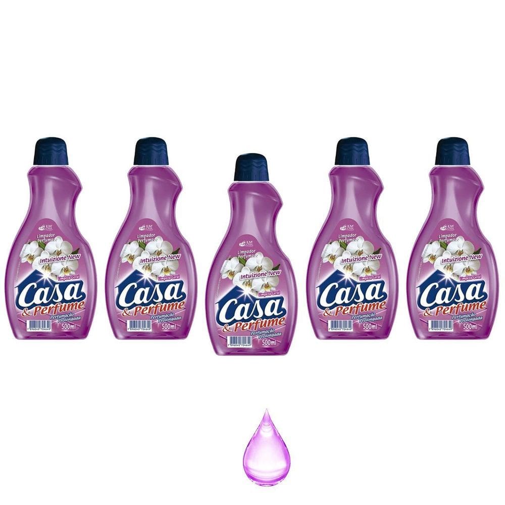 Limpador Perfumado Casa E Perfume Aroma Intuizione New Kit 5