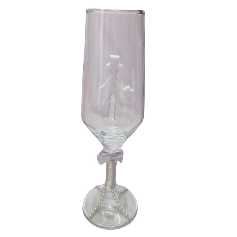 Taça Vidro Casamento Noivos Presente Amor