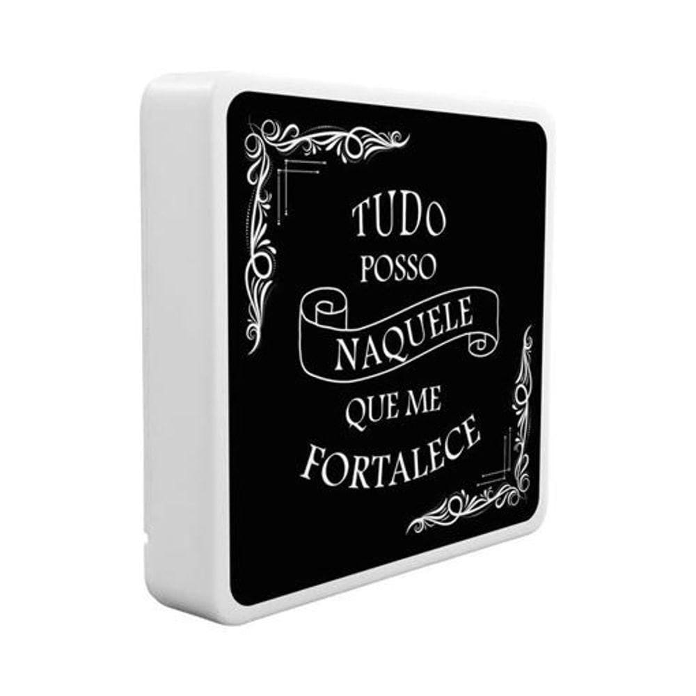 Luminária Box Slim Tudo Posso Usb