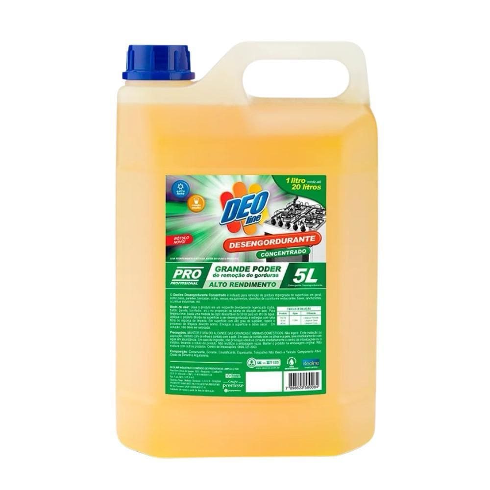 Desengordurante Concentrado Remoção De Gorduras Deoline