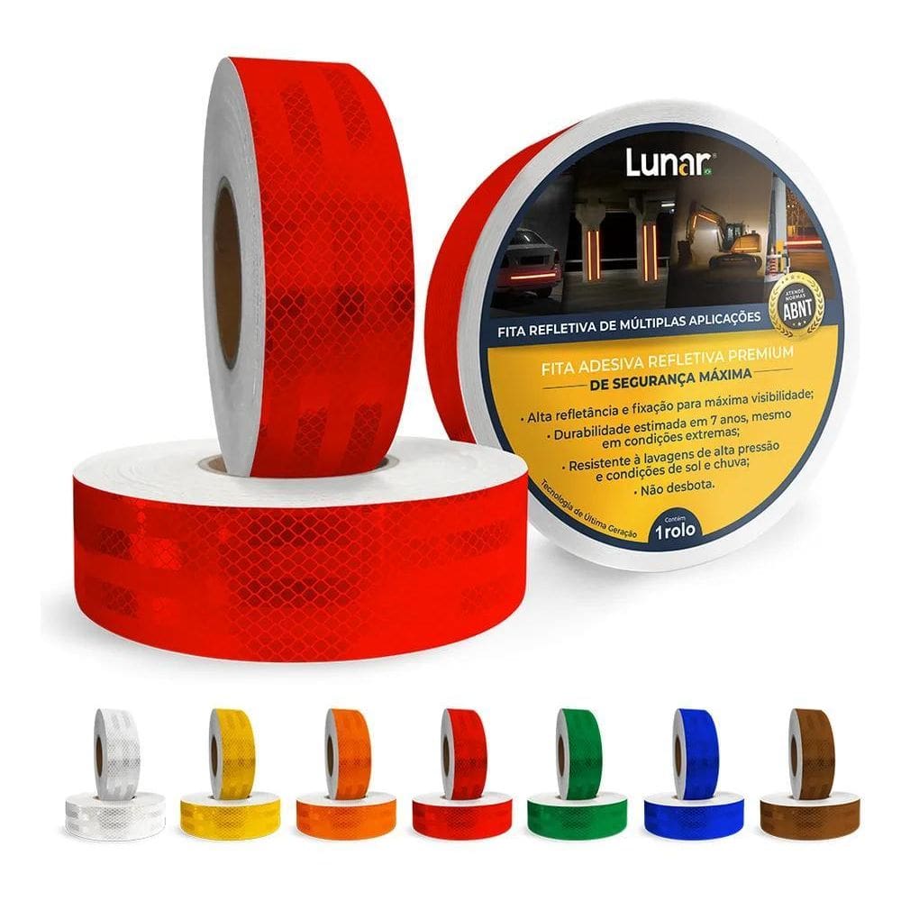 2X Fita Faixa Luminosa Refletiva Automotiva Decorativa 5Cm X