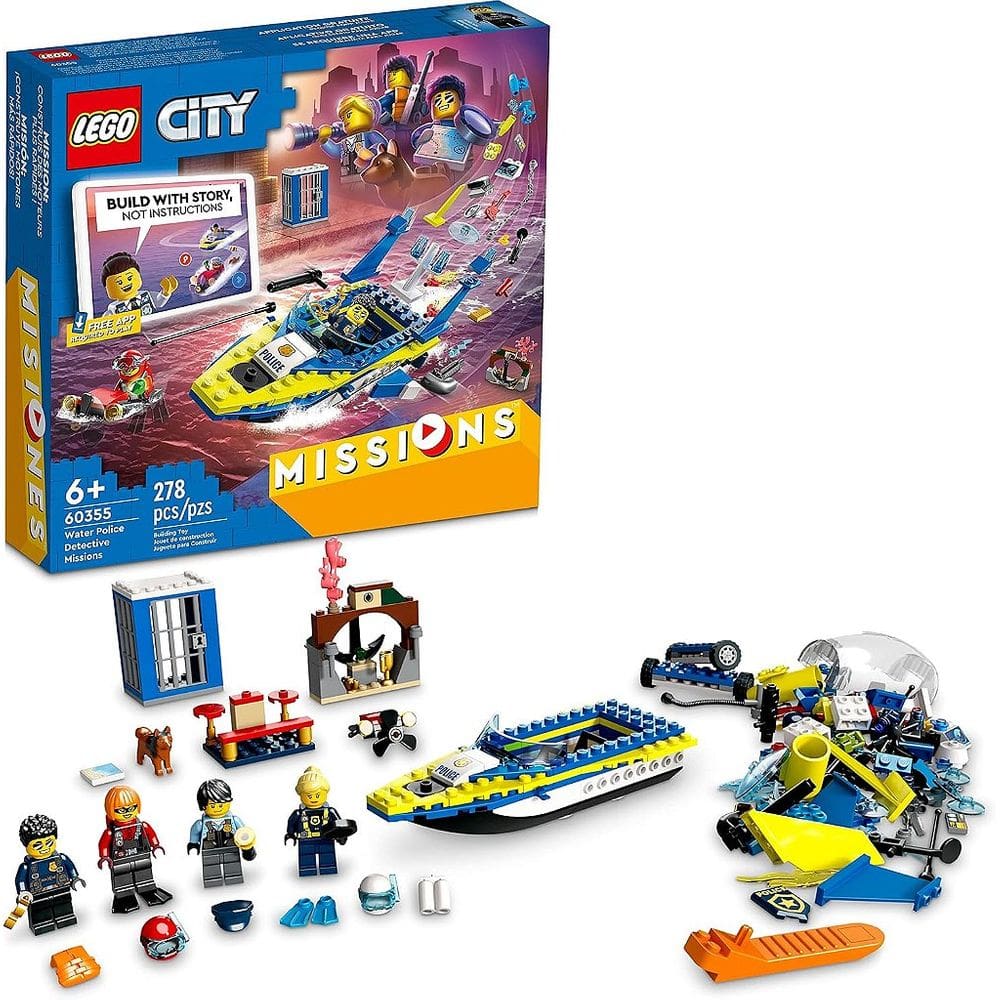 LEGO City Missions Missões Investigativas da Polícia Aquática 60355