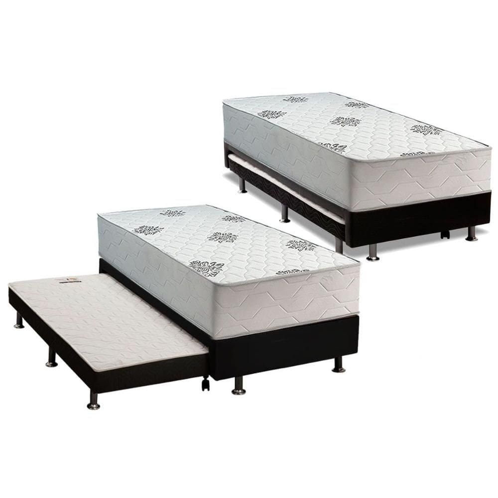 Cama Box c/ Aux Conjugado Solteiro Inovaflex Comfort Premium 88x188