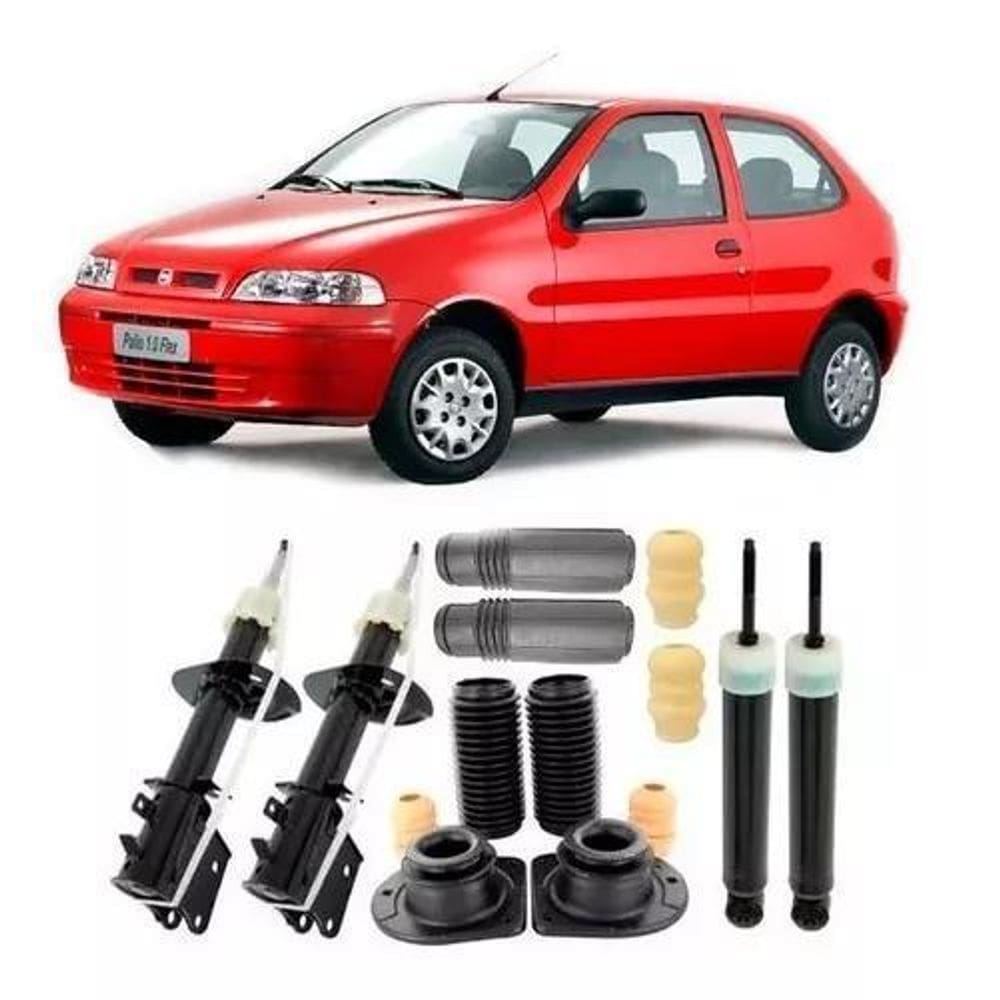 4 Amortecedores +Batent Palio 96/ 97/ 98/ 99