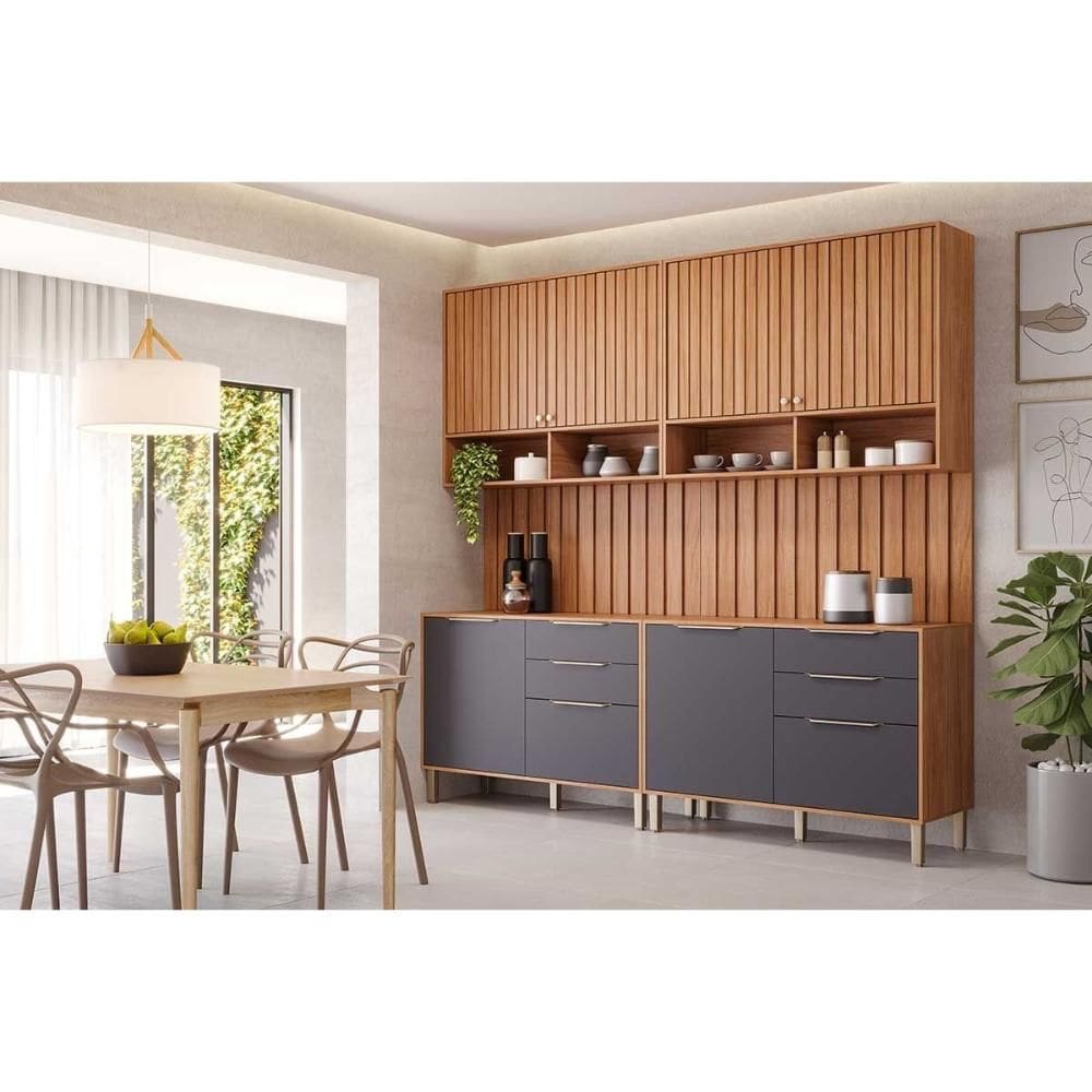 Cozinha Completa MGM 6 Peças Divina C6P132 Cinamomo/Titanium