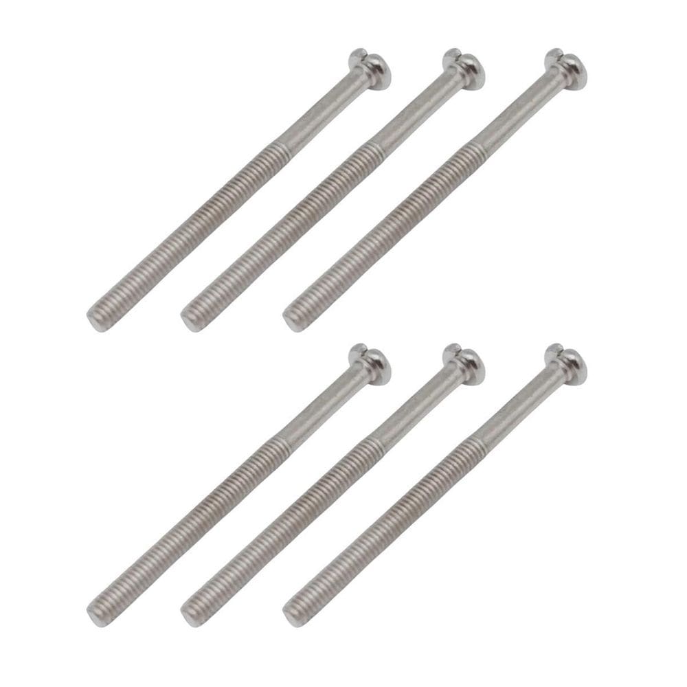 Kit 6 Parafuso Para Captador Humbucker Cromado Guitarra