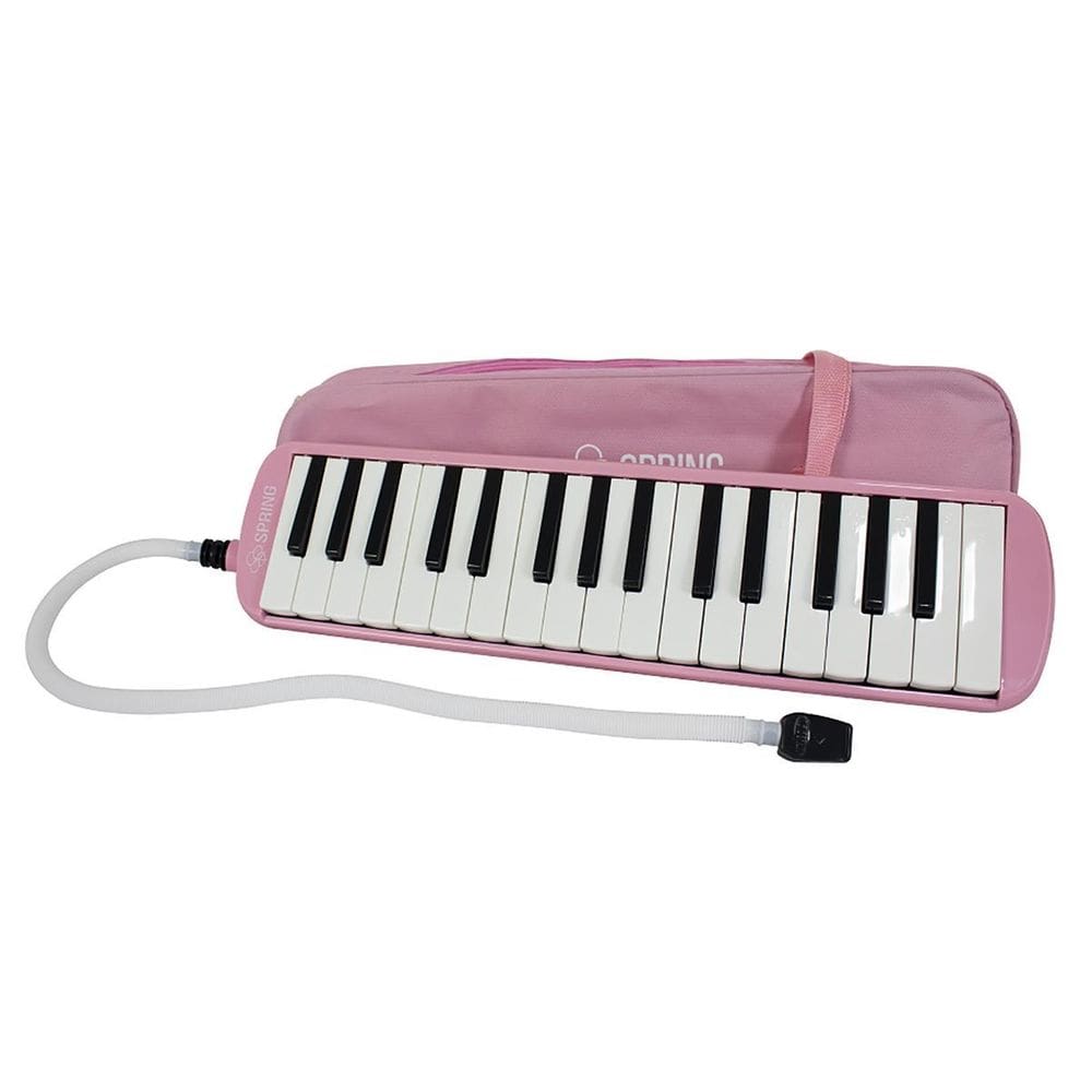 Escaleta Spring Sg32 32 Teclas Fá A Dó Rosa Com Bag