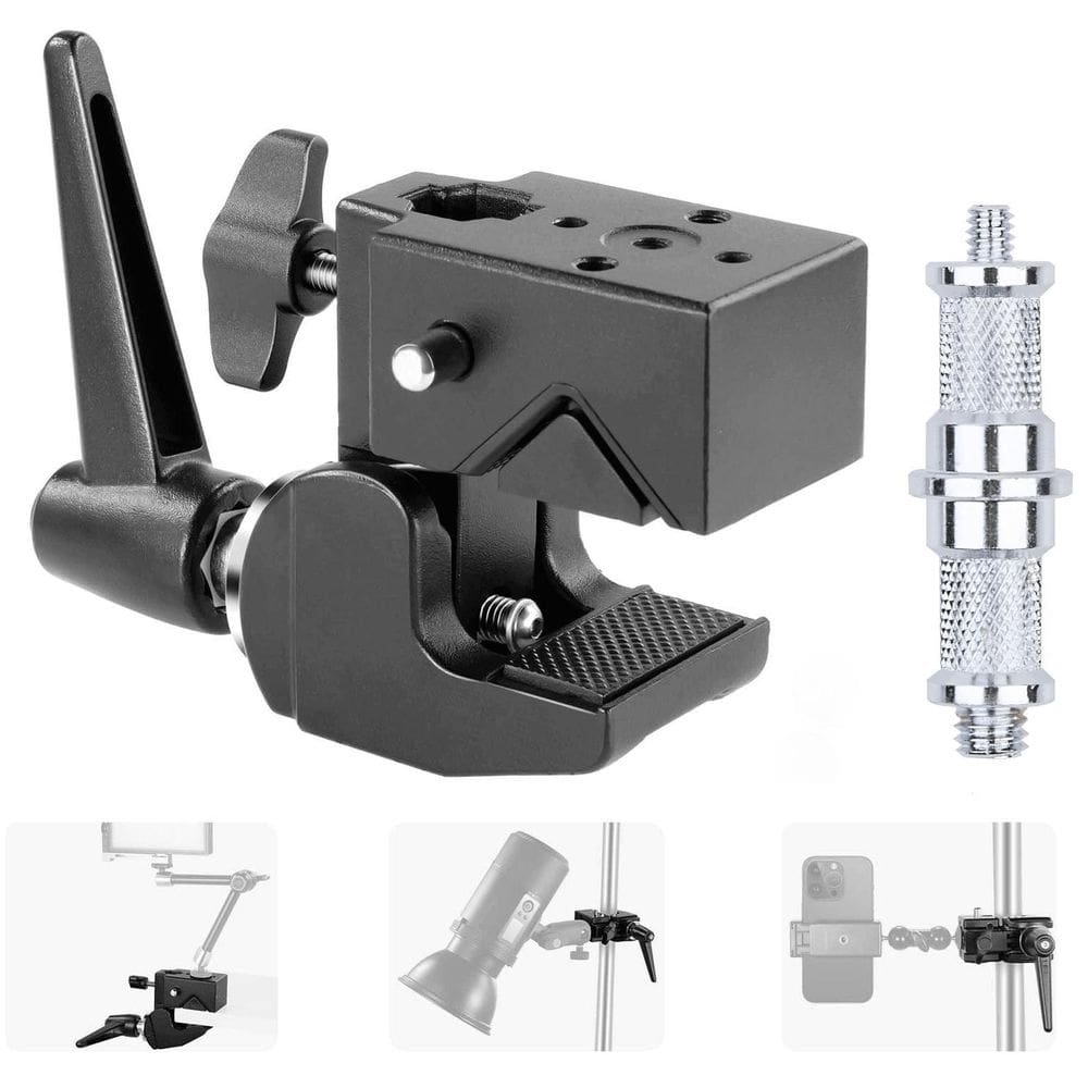 Braçadeira Super Clamp M01 Garra Multifuncional Pino Estúdio