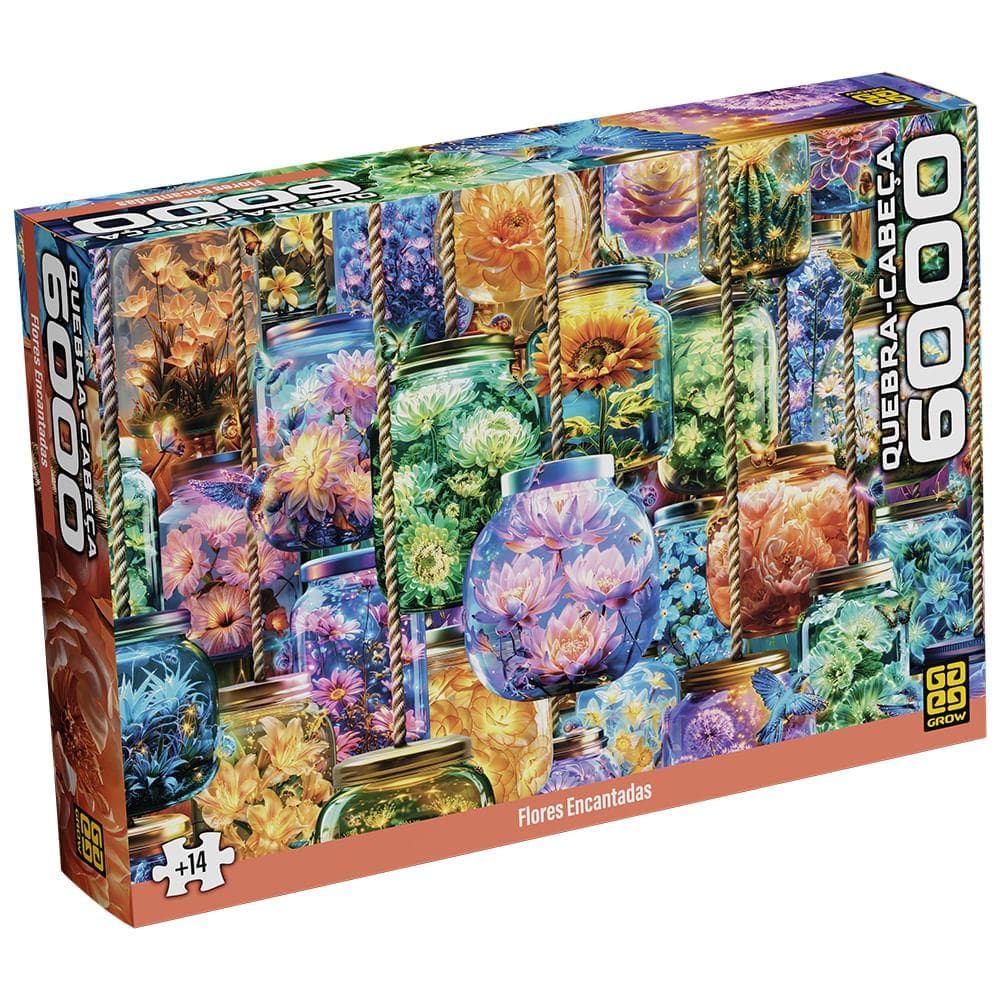 Quebra-Cabeça 6000 peças Flores Encantadas