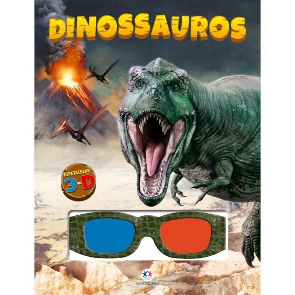 Livro Espetacular 3-D - Dinossauros - Ciranda Cultural