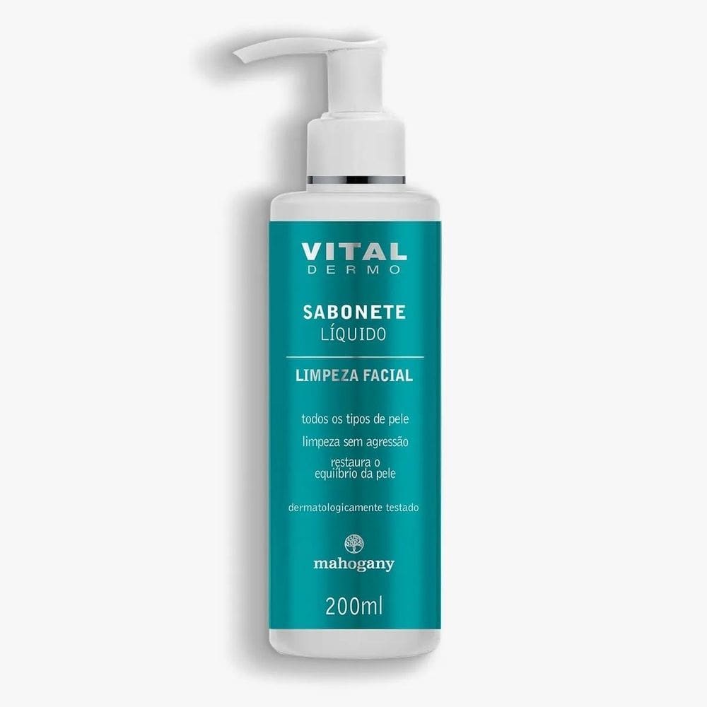 Mahogany Sabonete Liquido Facial Dermo Vital 200Ml