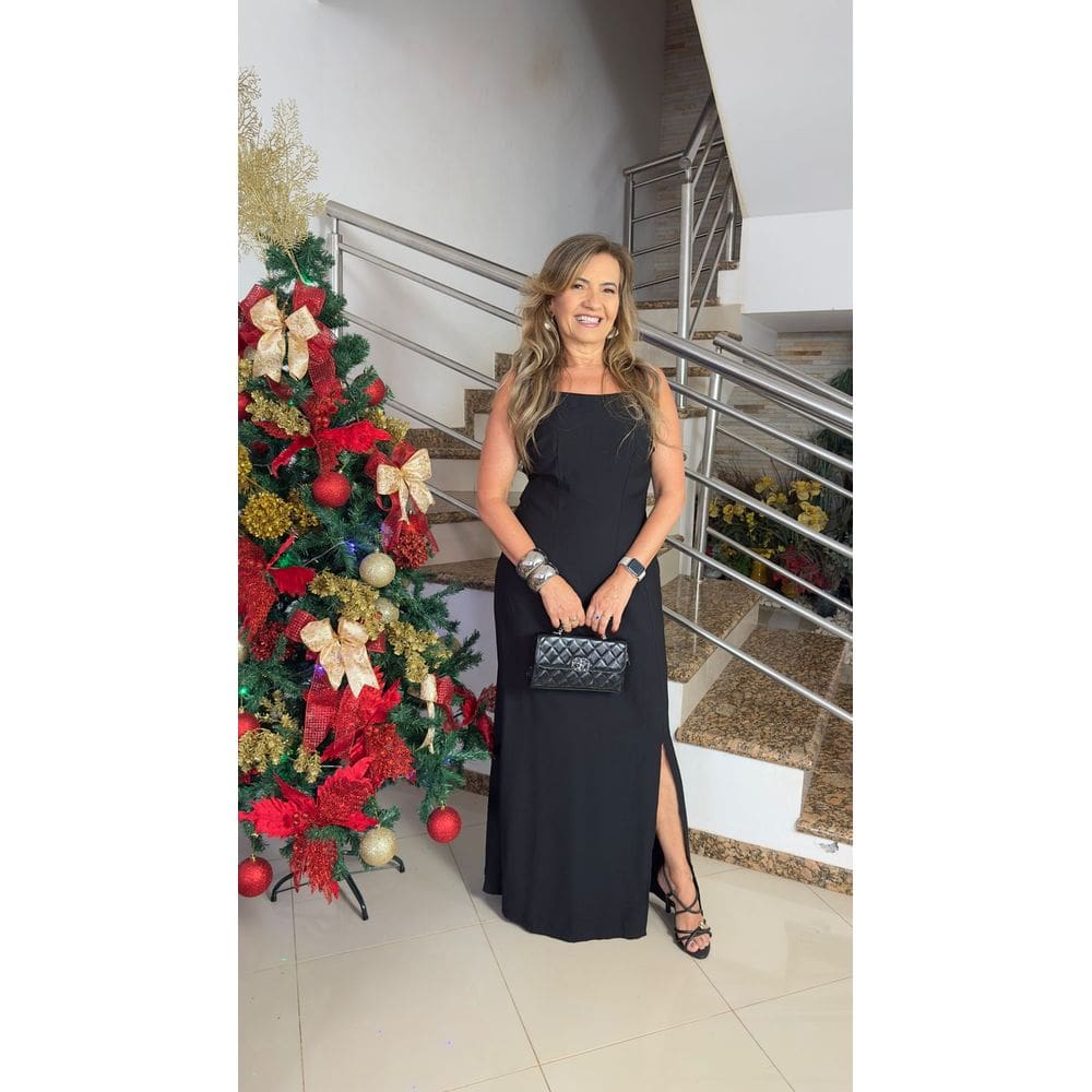 Vestido Longuete Com Bojo Amarrção Nas Costa Crisconf