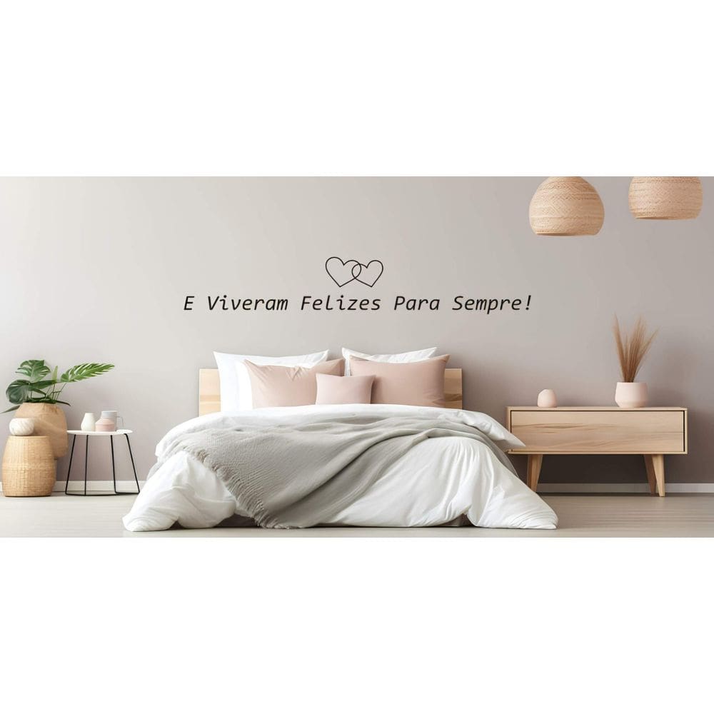 Adesivo De Parede Felizes Para Sempre