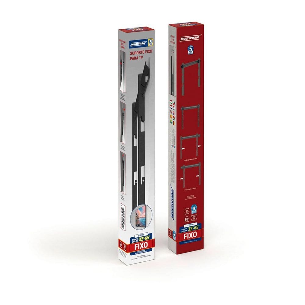 MP - Suporte Tv Vesa Fixo Ultra Slim Preto De