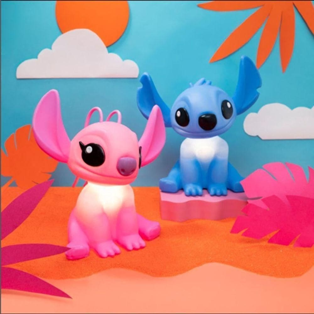 Kit Luminárias Disney Ohana- Stitch E Angel