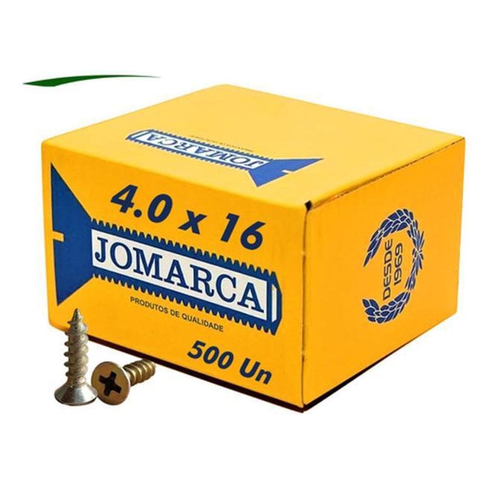 Parafusos Madeira Philips 4,0 X 16 Caixa 500 Pçs Jomarca