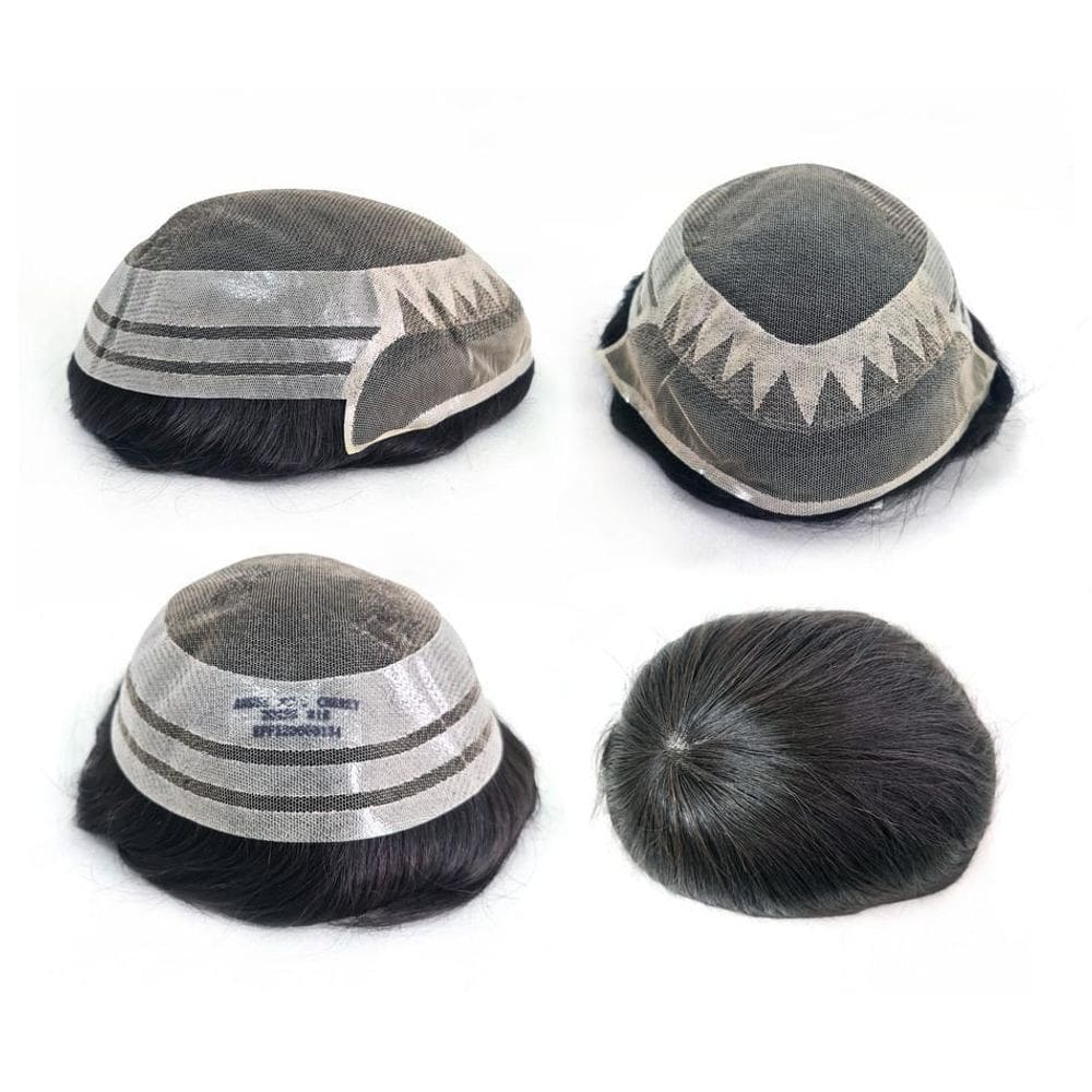 Prótese Capilar Híbrida Mod. André Com Nó 20X25 D= 115%