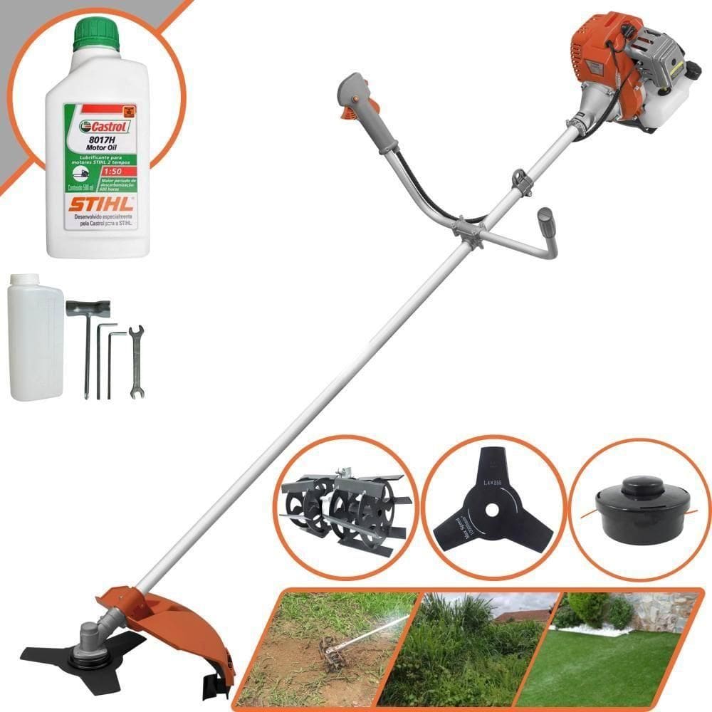 Roçadeira Rl520acg2 Tekna + Enxada Rotativa + óleo Stihl 2t