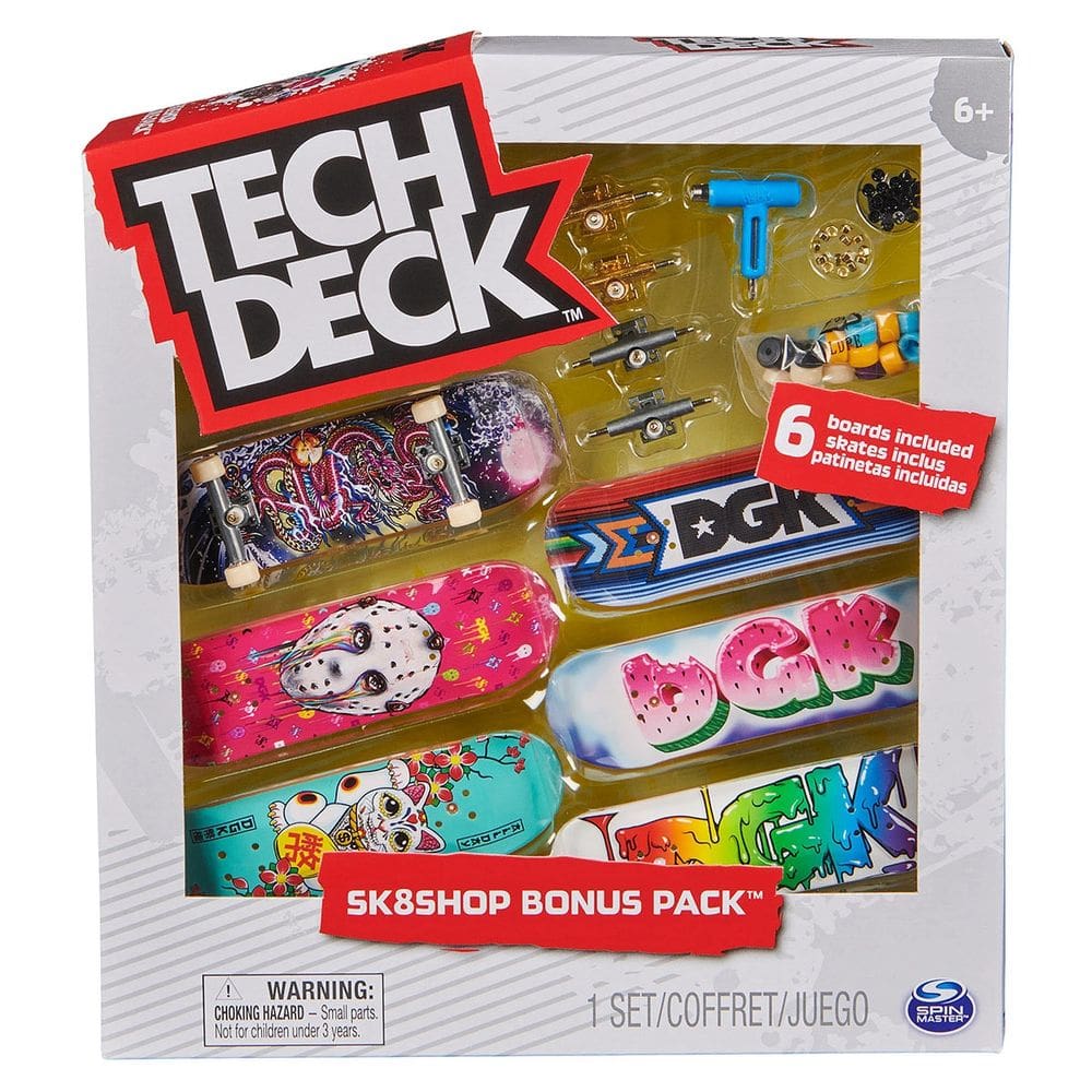Tech Deck Skate de Dedo Shop Bonus Pack Com 6 DGK - Sunny