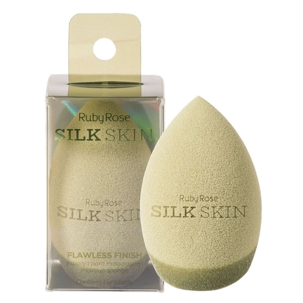 Esponja Para Maquiagem Flawless Finish Silk Skin - Ruby Rose