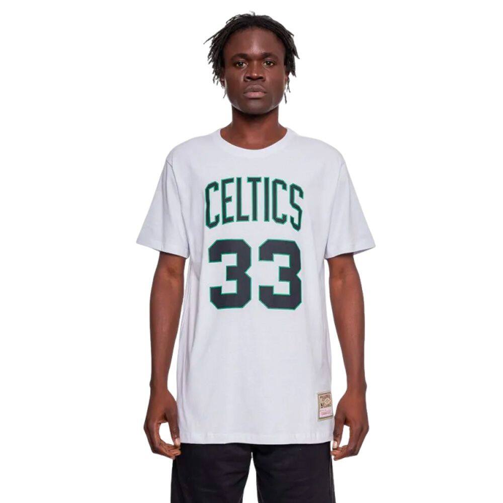 Camiseta Mitchell & Ness Masculina Celtics 33 Larry Bird