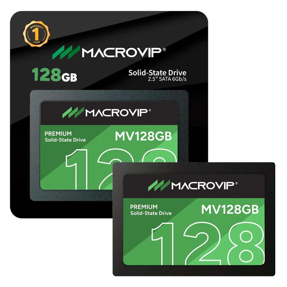 SSD Macrovip Premium 128GB SATA III 6Gb/s 2.5” Leitura 510 Mb/s Gravação 450 Mb/s - MV128GB