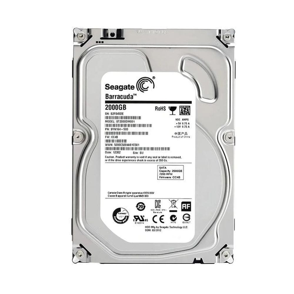 Hd Seagate St2000Dm001 2.Tb Para Pc-Desktop Cftv Dvr/Nvr