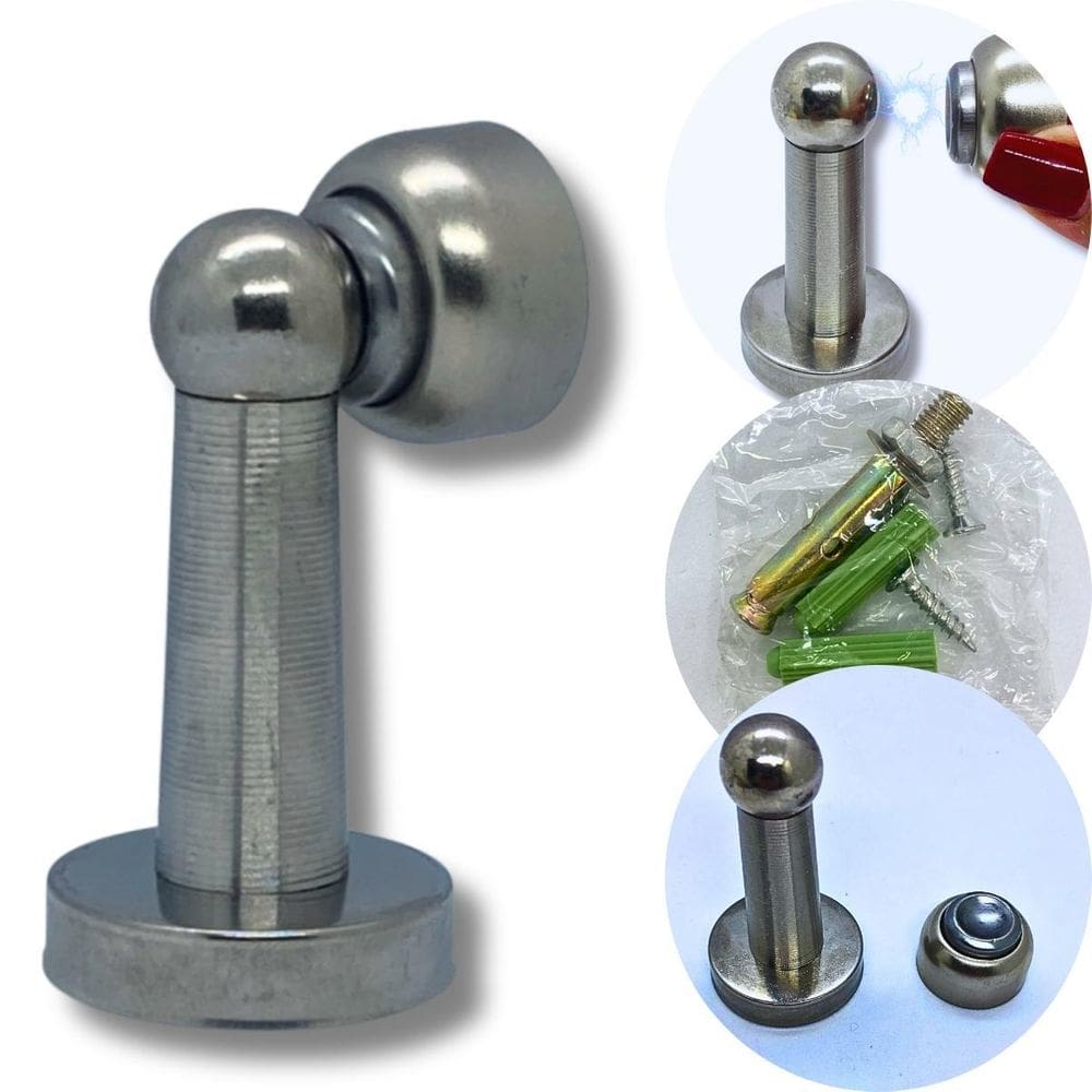 Fixador De Metal Trava Porta Magnético Resistente