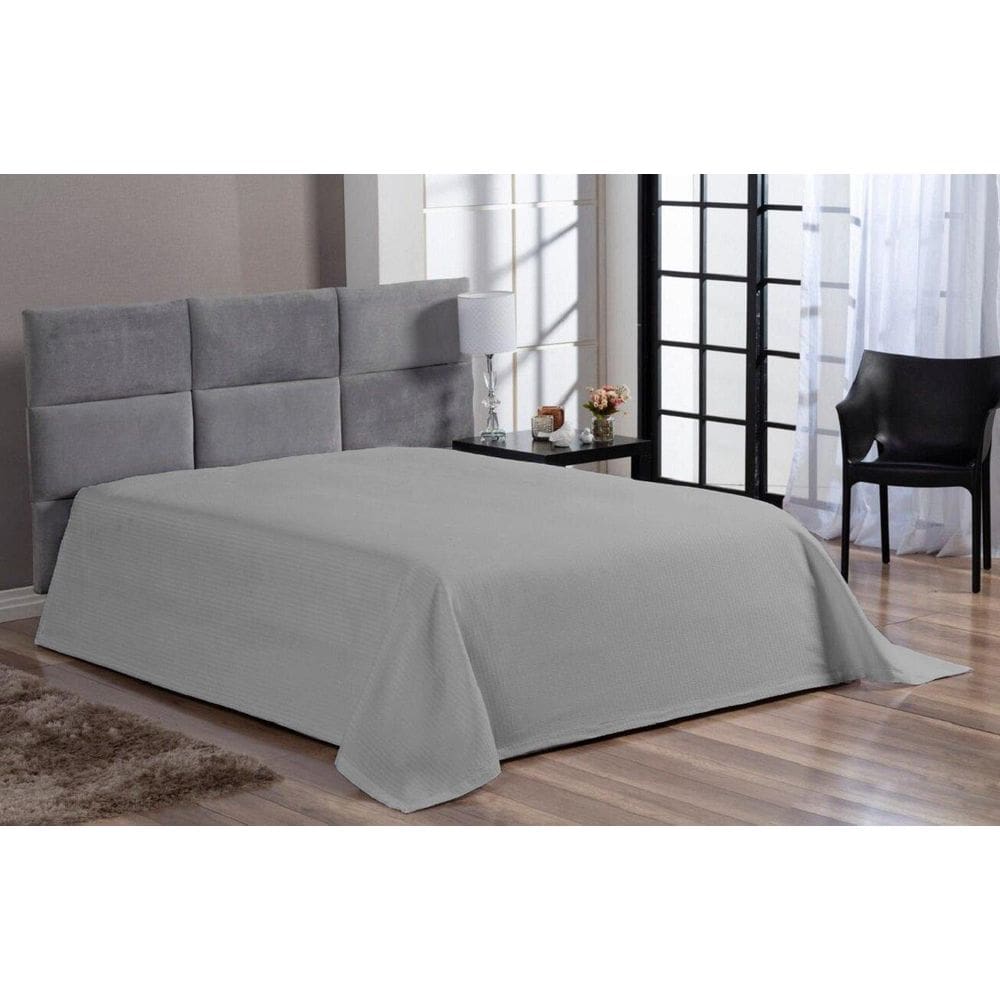 Cobre Leito Colcha Cama Casal Padrão Piquet Algodão Hotel