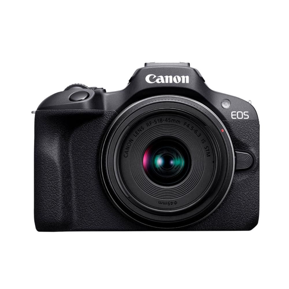 Canon EOS R100 Profissional com Lente RF-S 18-45mm - 24.1MP - Wi-Fi/Bluetooth - Vídeo 4K - 6052C043