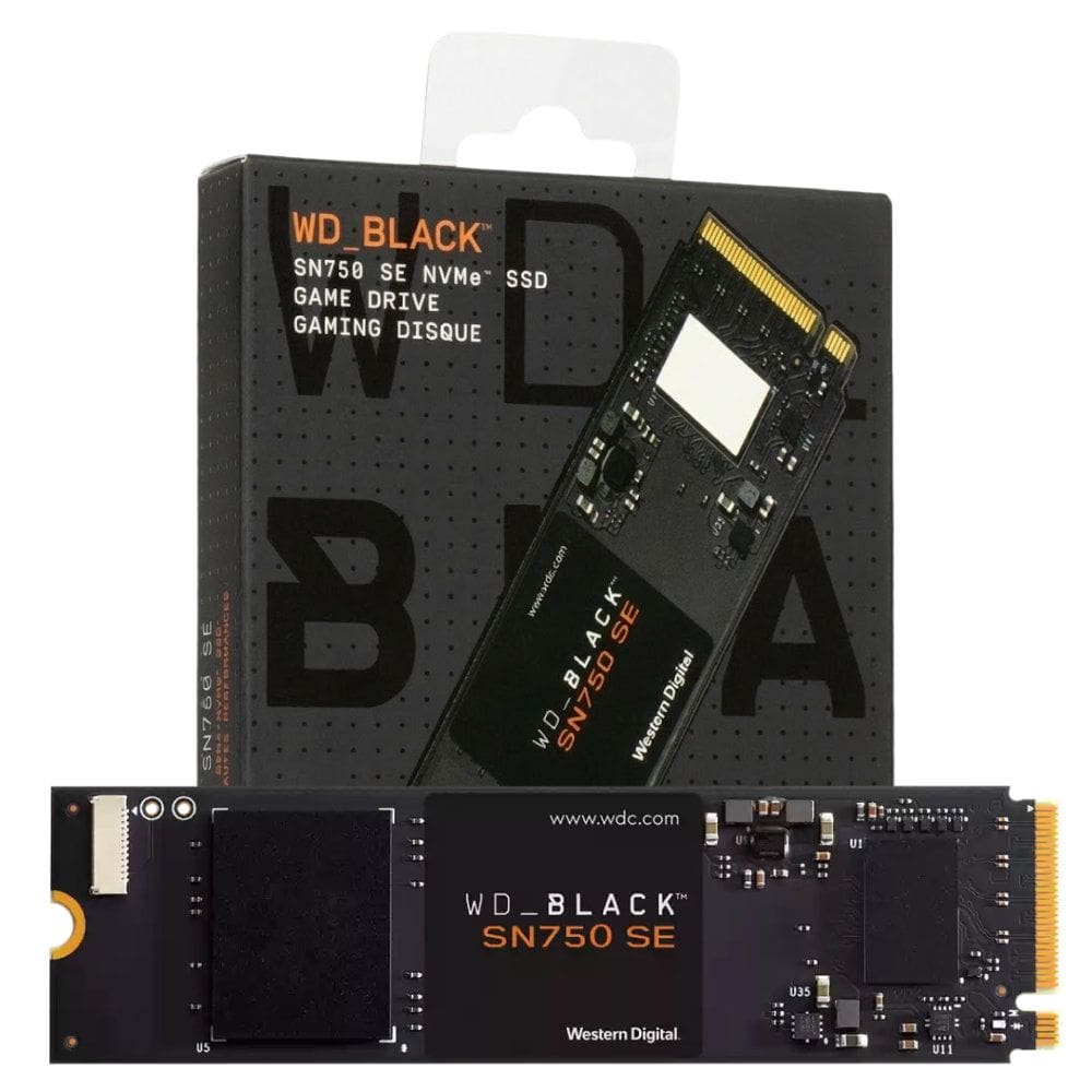 SSD M.2 NVMe WD_Black SN750 SE 250GB Gen4 Leitura 3200MB/s Gravação 1000MB/s