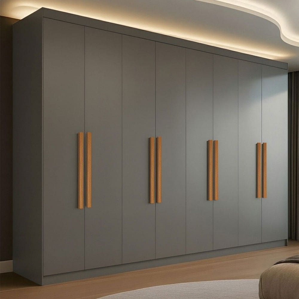 Guarda-Roupa Casal German 8 Portas 4 Gavetas Onix - Maxel