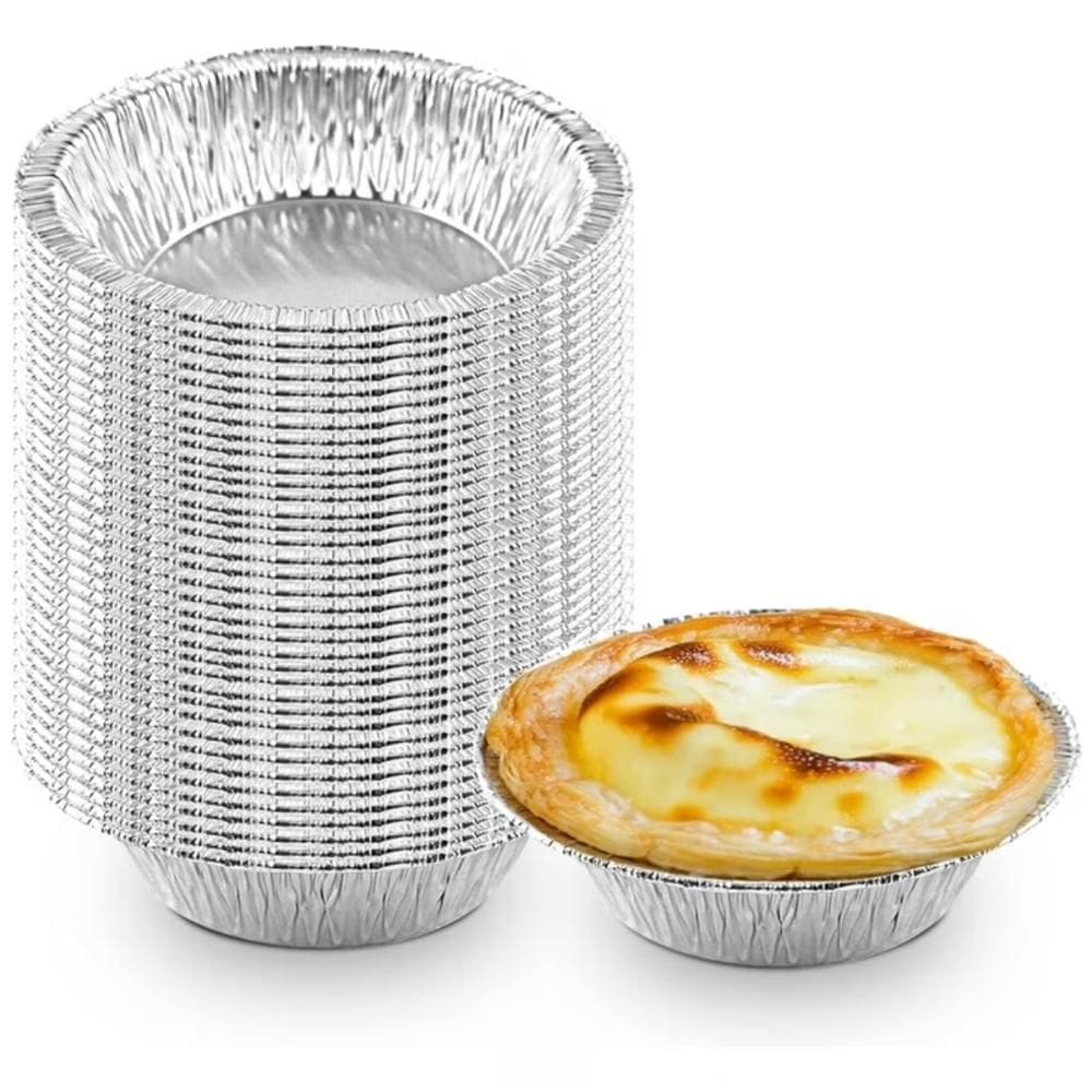 Kit 100 Forma De Alumínio Descartável 125ml 80x38mm Para Mini Empadas C20 Colb