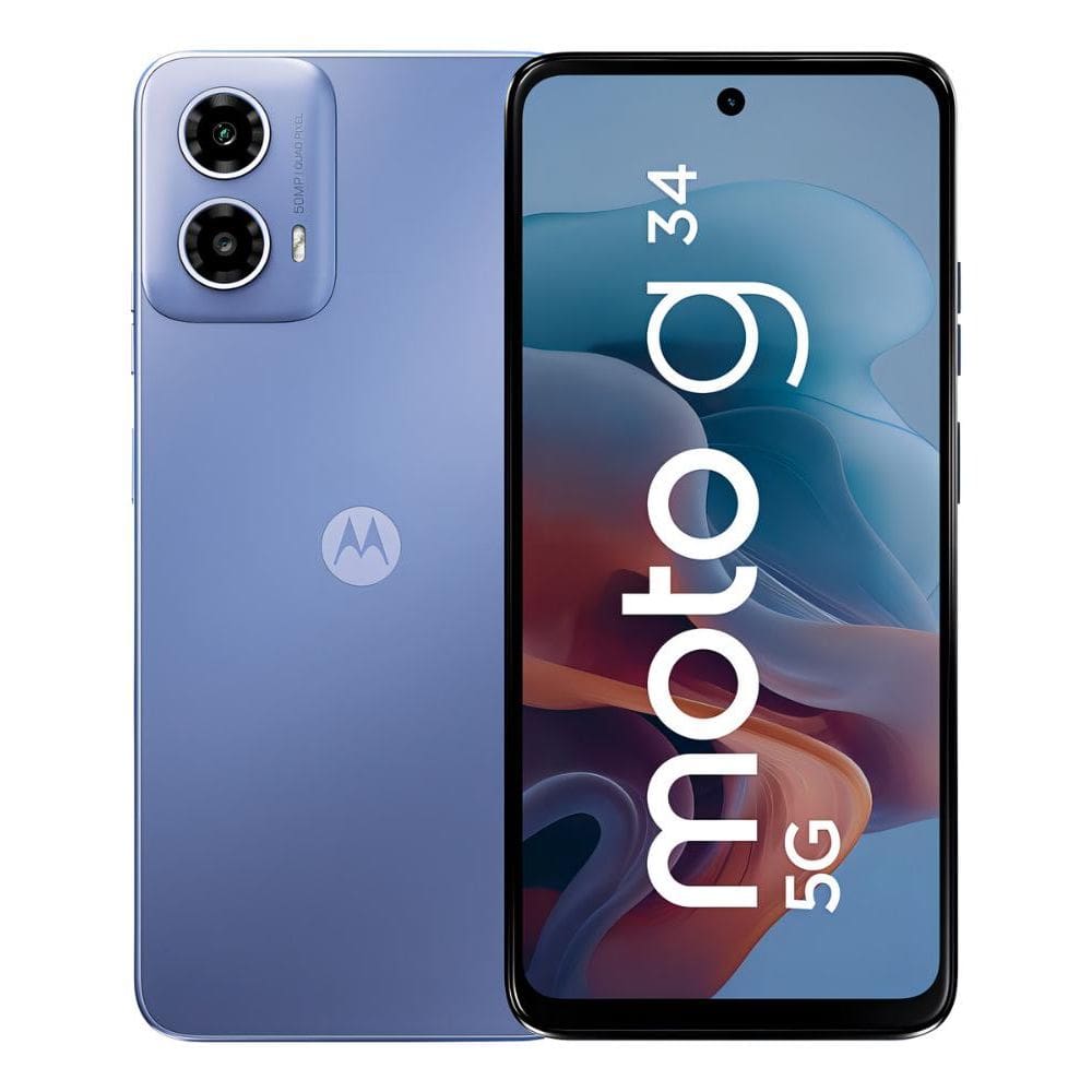 Usado: Moto G34 5G 128GB Azul - Muito Bom