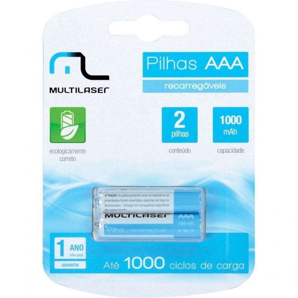 Pilha Recarregável Aaa 1000mah C- 2