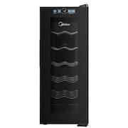 Adega de Vinhos Midea para 12 Garrafas com até 18°C - MDRW066