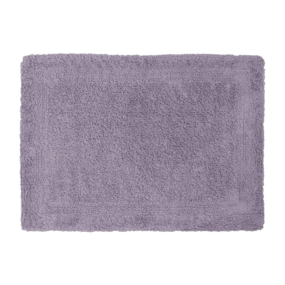Tapete de Algodão para Banheiro 50x70cm - Antiderrapante - Lilás - Naturalle