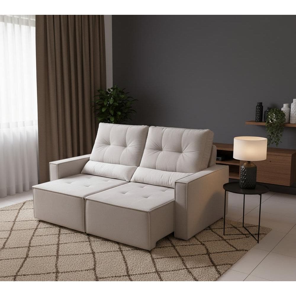 Sofá Retratil 2 Lugares 160m Luxemburgo